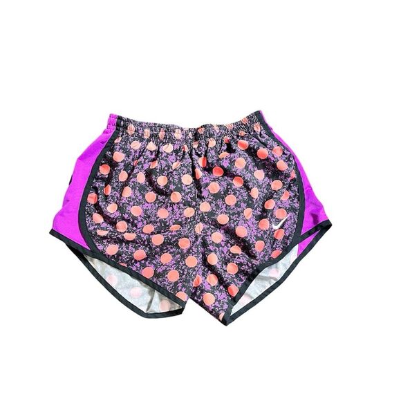 Nike Dri Fit Youth Girls Running Shorts 3” inseam Pink Orange Sz L - Picture 1 of 4